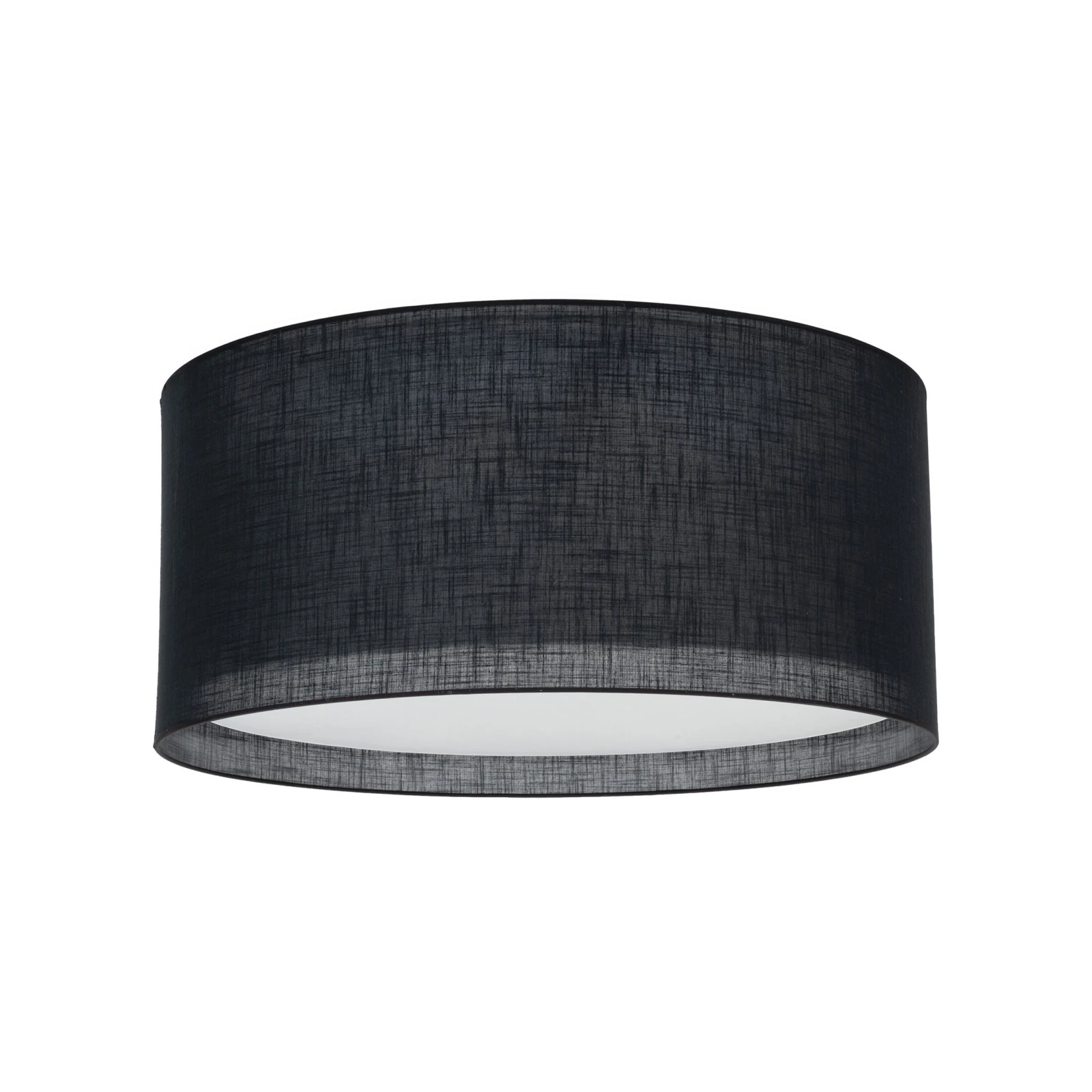6 x E27 ceiling light – cylindrical, black, magnetic shade
