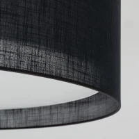 6 x E27 ceiling light – cylindrical, black, magnetic shade - Image 1