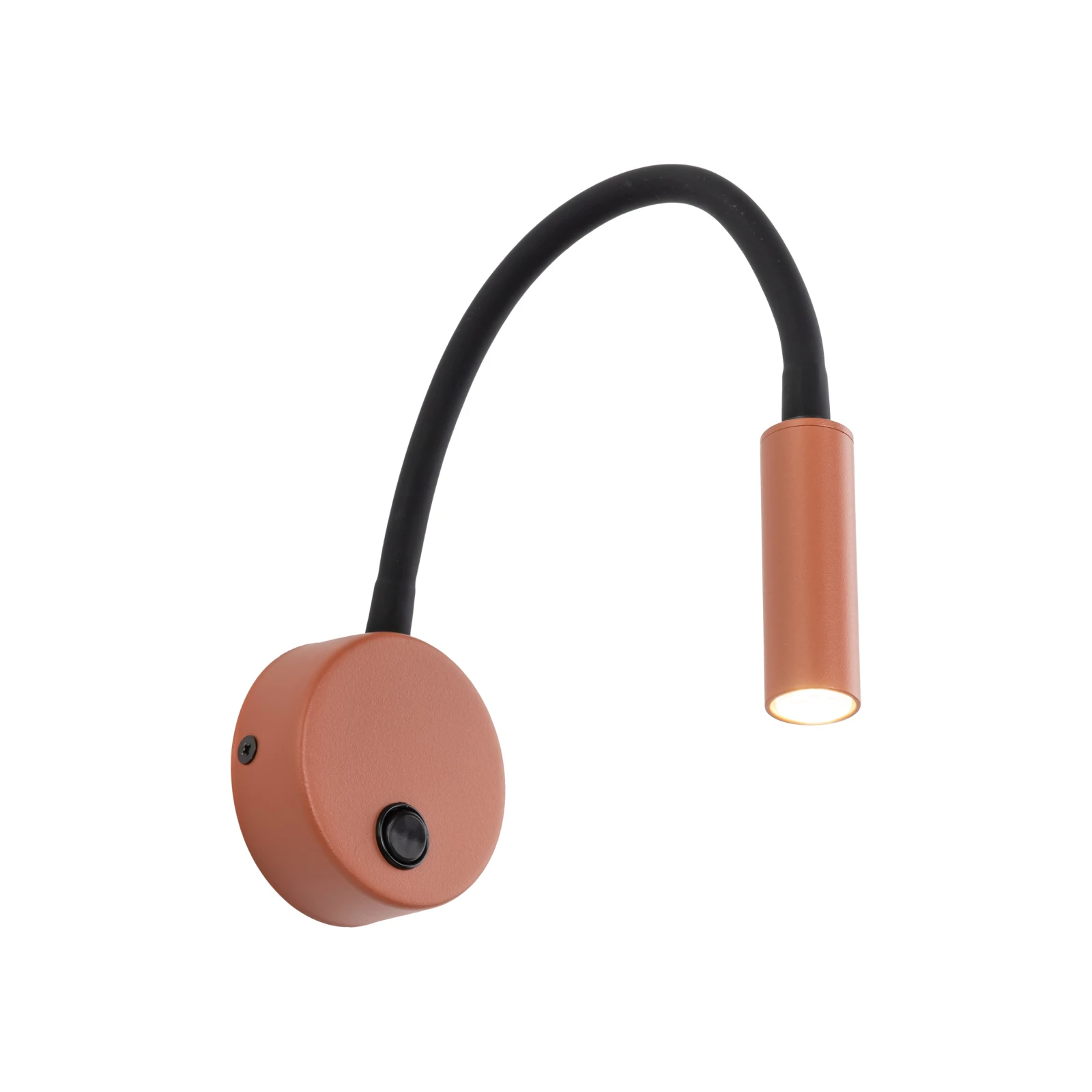 LAGOS sieninis šviestuvas 1 x G9, terakotos ir juodas