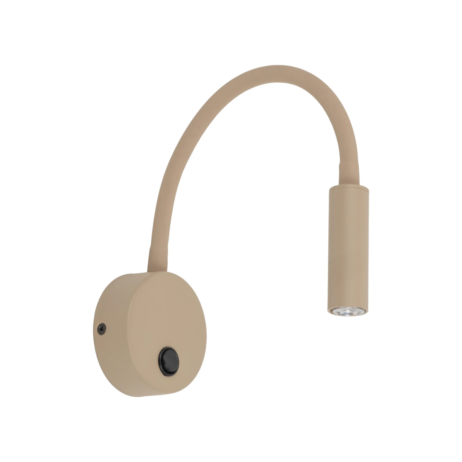 Wall light 8 W – round, beige, adjustable