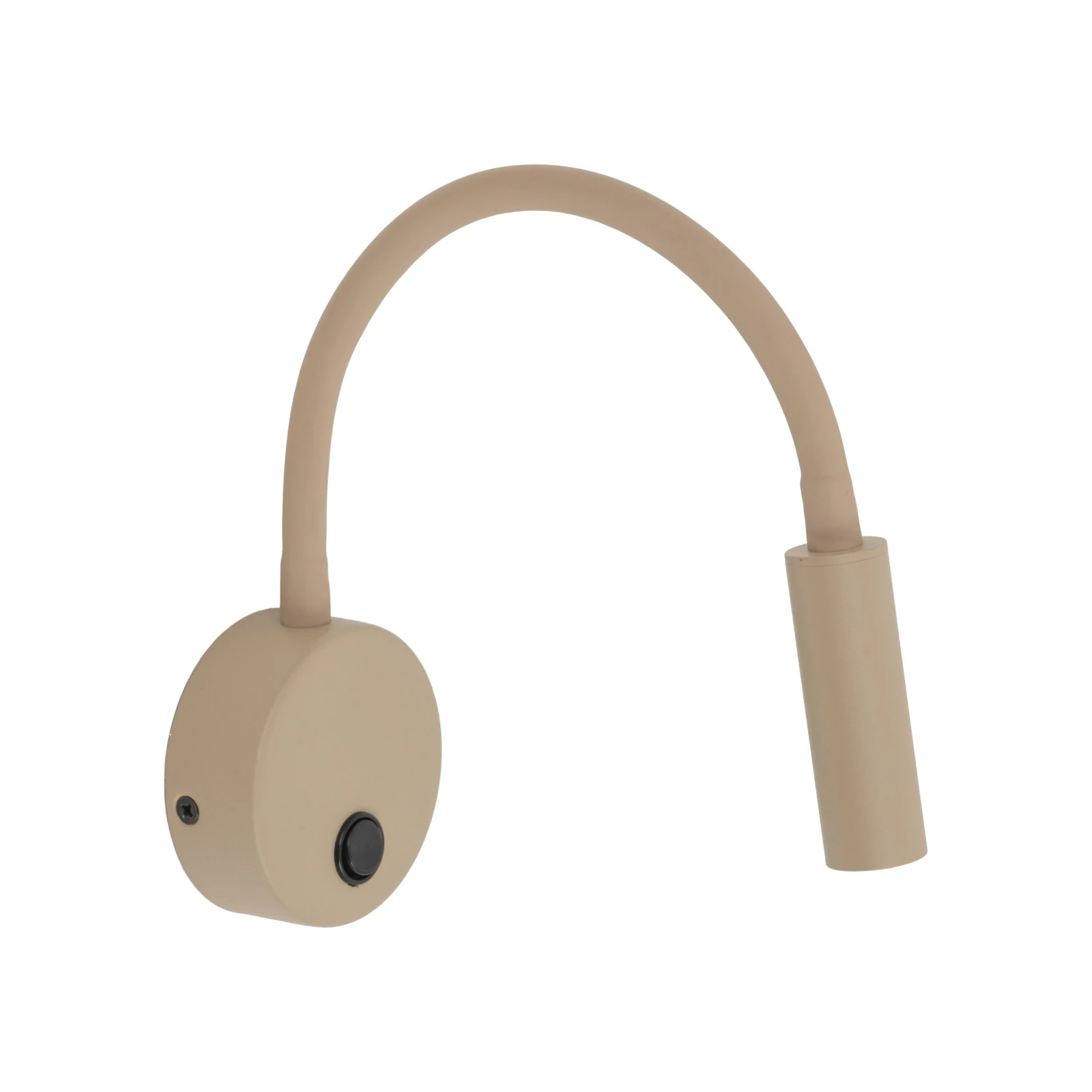 Wall light 8 W – round, beige, adjustable