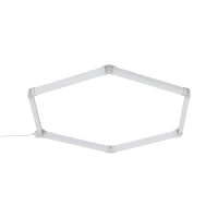 LED ceiling panel 42 W – hexagonal, white, HONEY COMB - Image 2