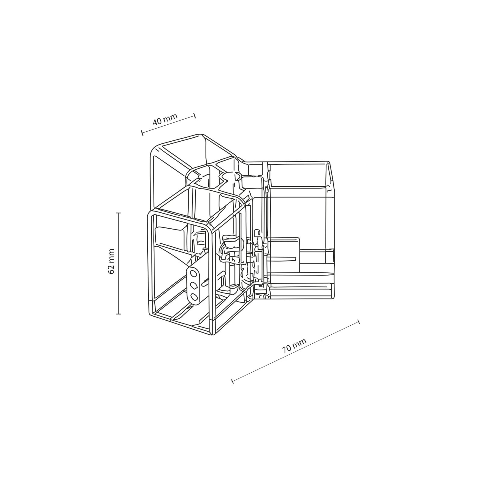 HONEY COMB Y connector – transparent, modular LED system