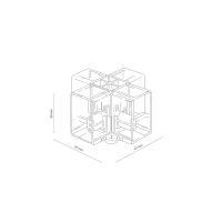 HONEY COMB cross connector – transparent, modular ceiling system - Image 3