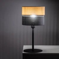 NICOL 15 W table lamp – perforated, black, E27 - Image 7