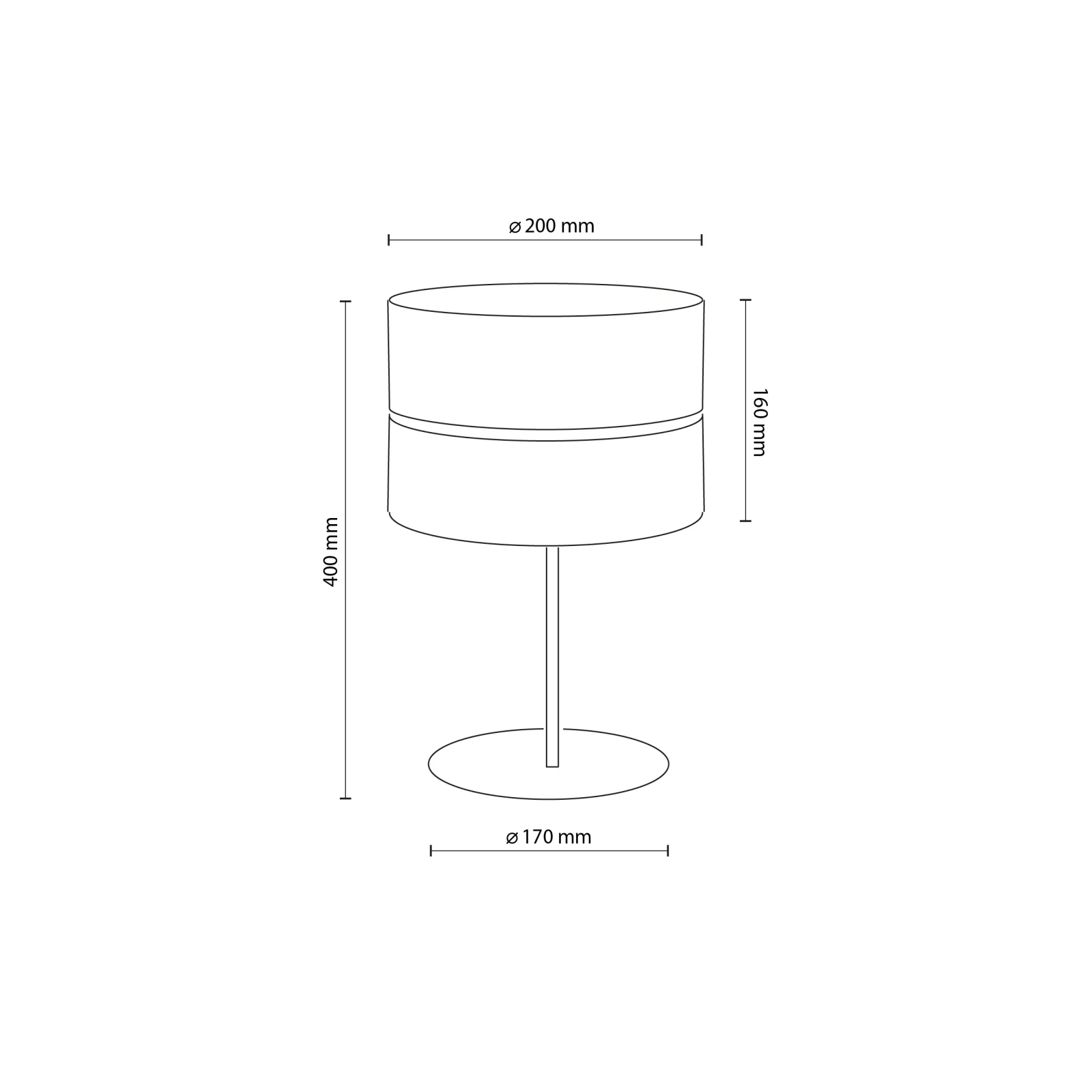 NICOL 15 W table lamp – perforated, black, E27