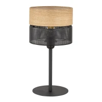 NICOL 15 W table lamp – perforated, black, E27 - Image 2