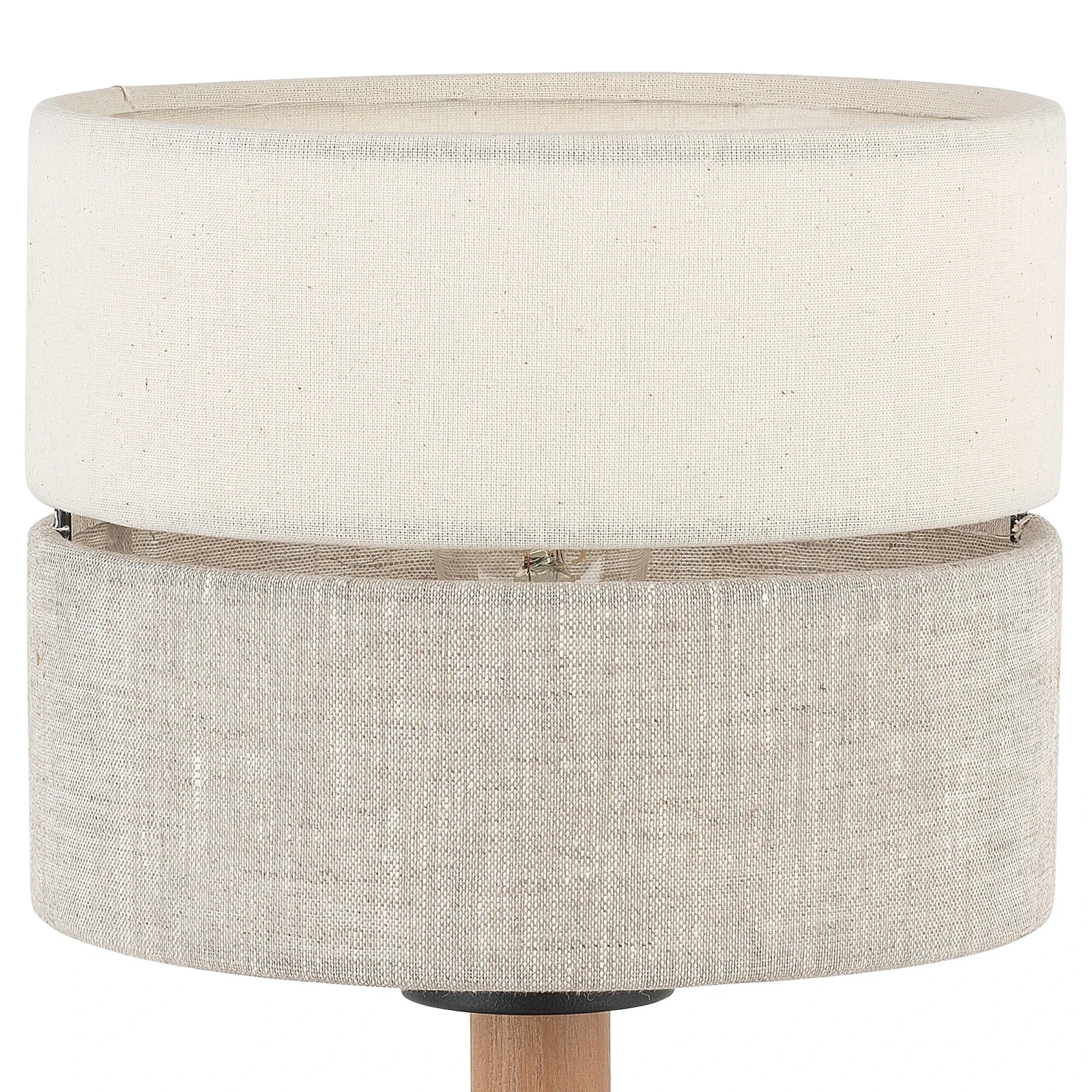 ECO 15 W table lamp – fabric look, beige, E27