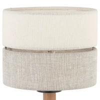 ECO 15 W table lamp – fabric look, beige, E27 - Image 5