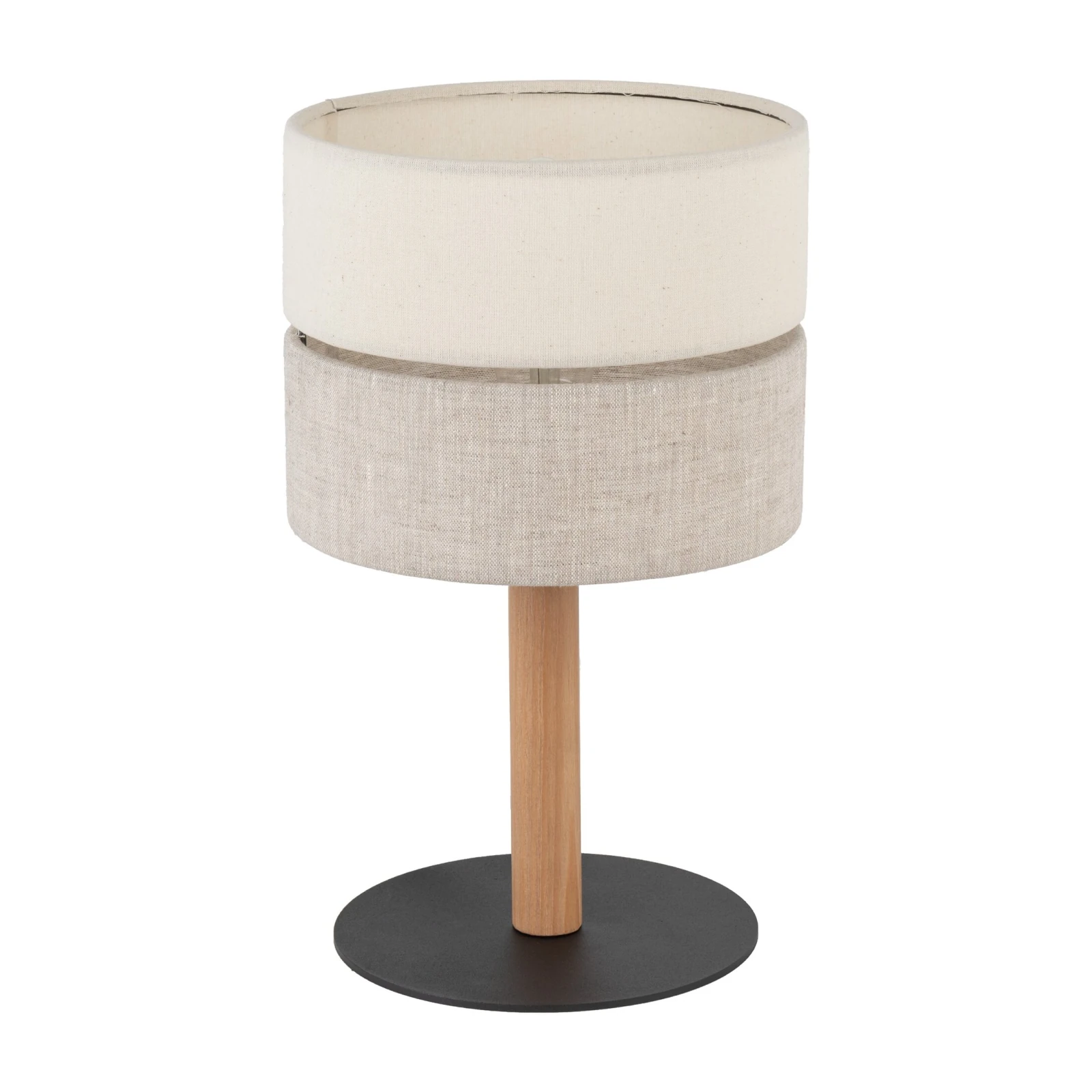 ECO 15 W table lamp – fabric look, beige, E27