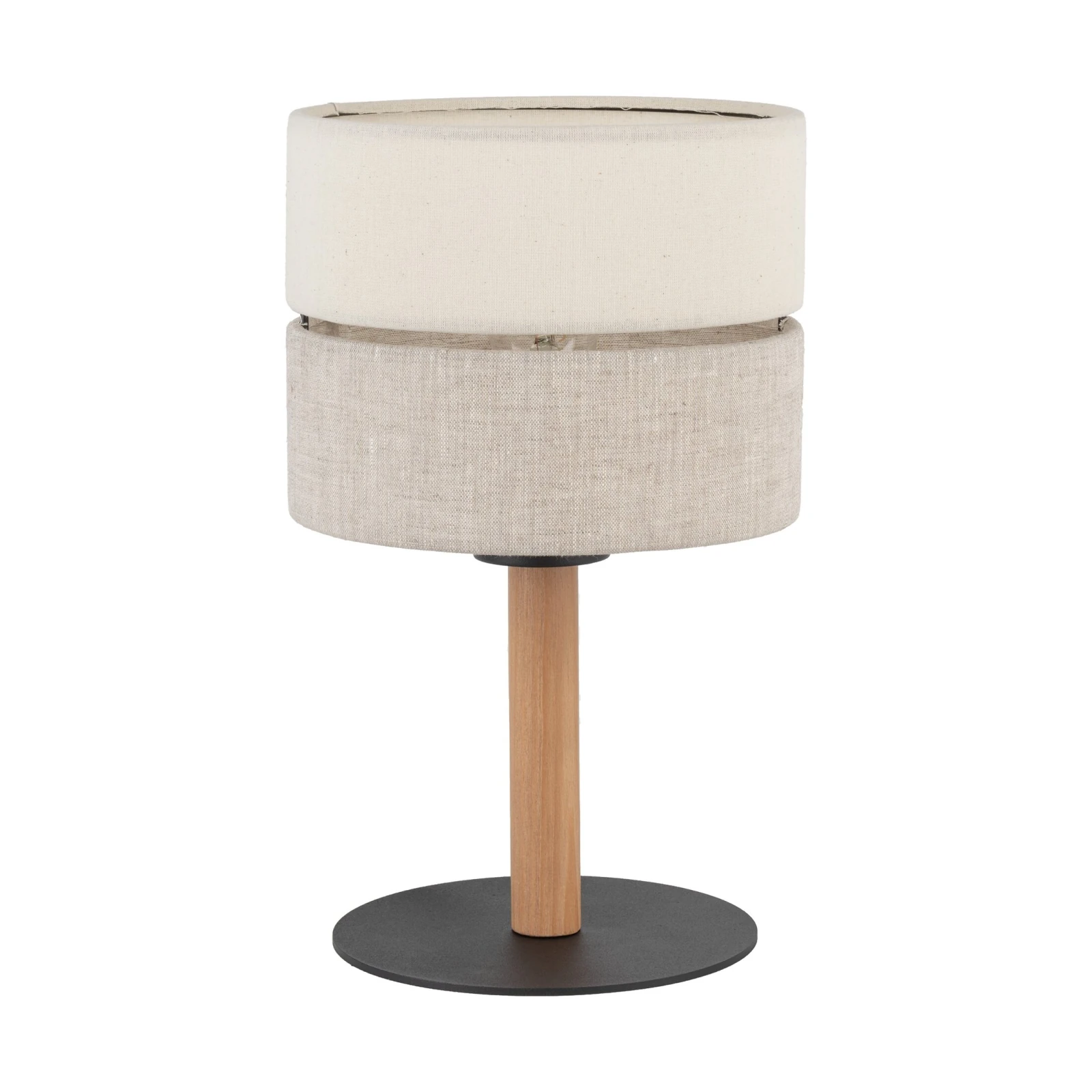 ECO 15 W table lamp – fabric look, beige, E27