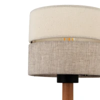 ECO 15 W table lamp – fabric look, beige, E27 - Image 3