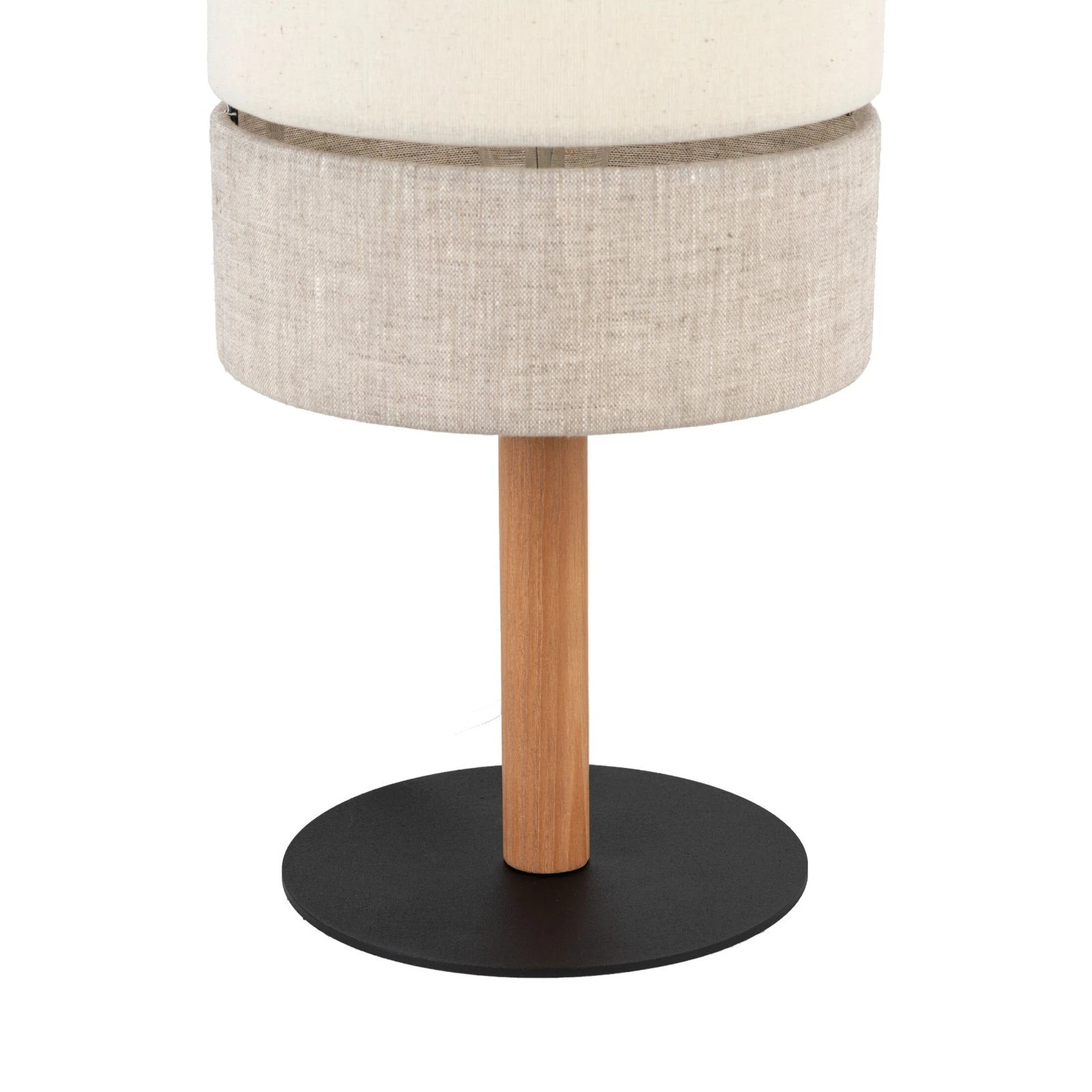 ECO 15 W table lamp – fabric look, beige, E27