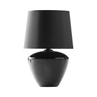 Table lamp 15 W – cylinder, black, glass accent - Image 2