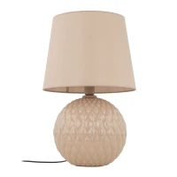 Bedside lamp SANTANA 15 W – ecru and gold, E27 - Image 7