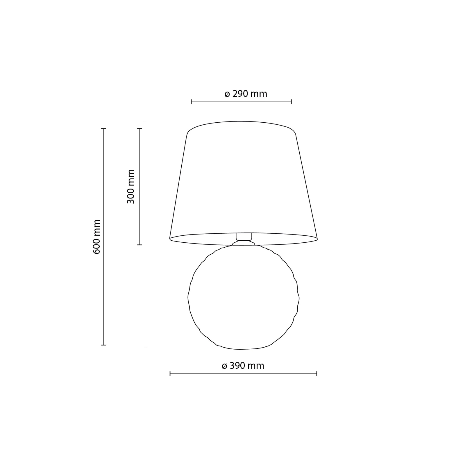 Bedside lamp SANTANA 15 W – ecru and gold, E27
