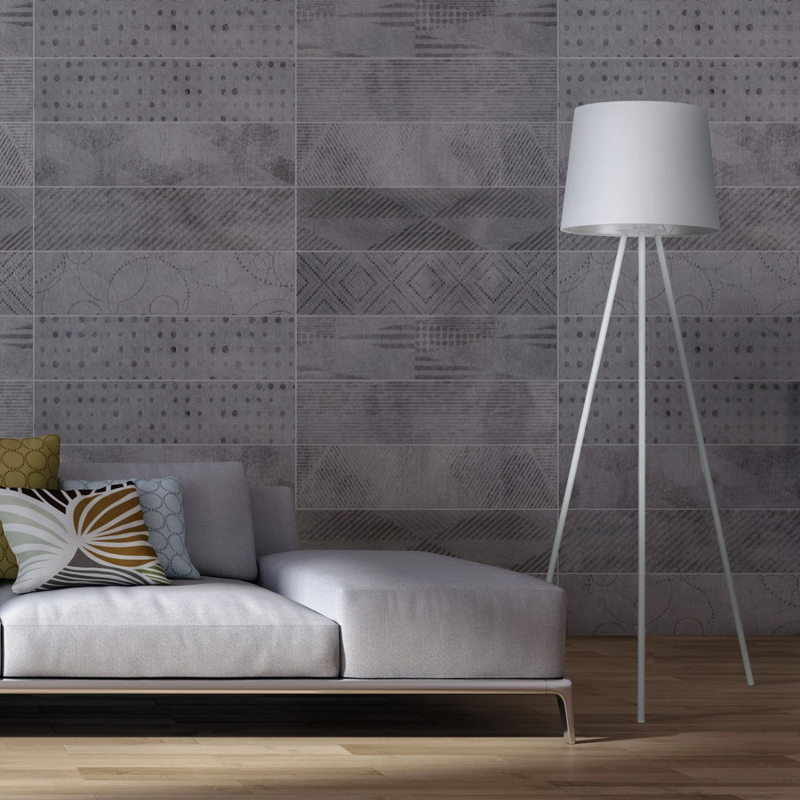 Floor lamp 15 W – white, Scandinavian, E27