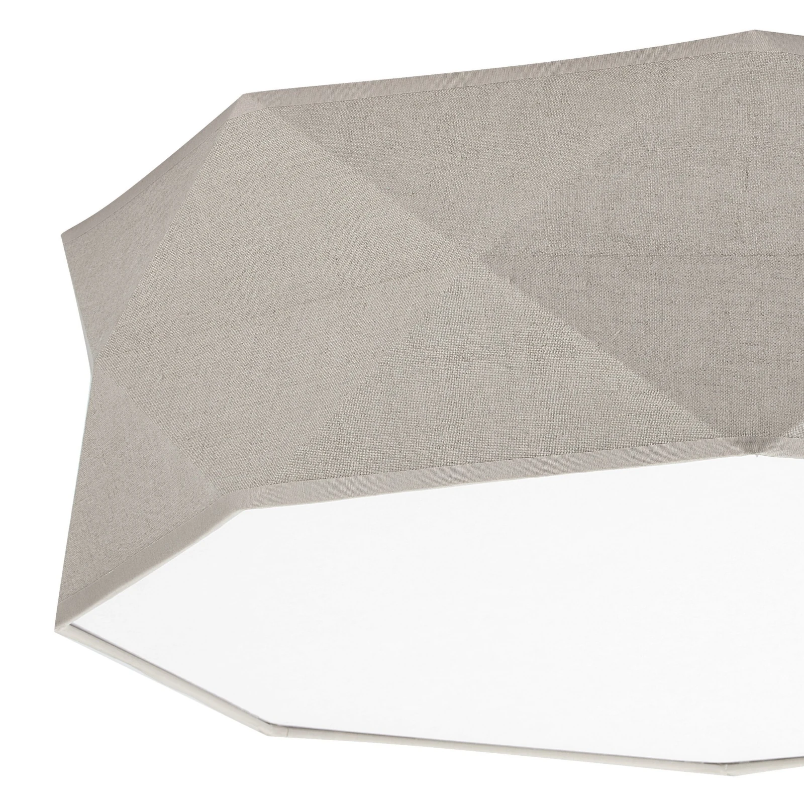 Ceiling lamp 4x15 W – geometric, beige and white, E27