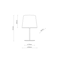 Bedside lamp 15 W – linen shade, black base, warm neutral look - Image 4