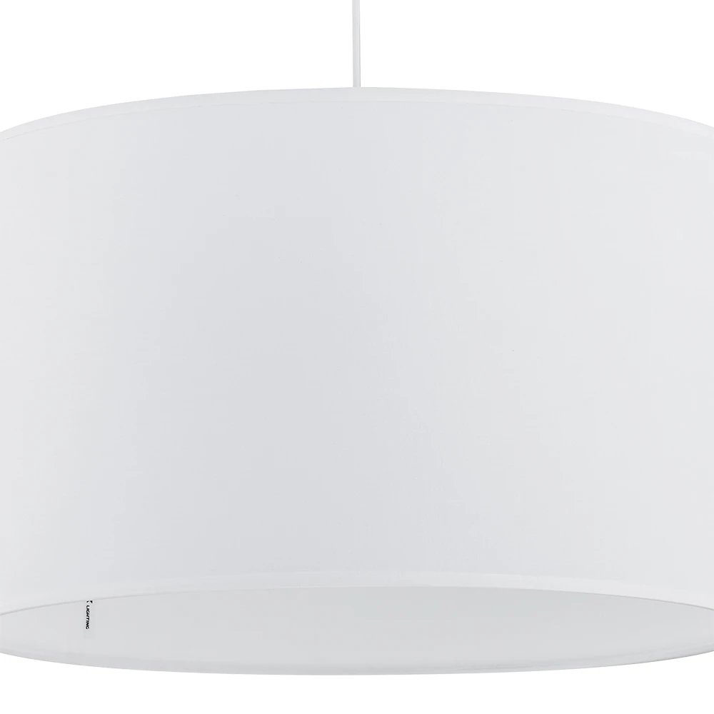 Pendant light 15 W – round, white, E27