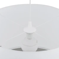 Pendant light 15 W – round, white, E27 - Image 4
