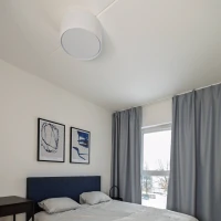 RONDO ceiling light 1x15 W – round, white, magnetic shade - Image 4