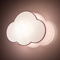 CLOUD ceiling and wall lamp 2x15 W – cloud shape, pink and white, E27 - Image 1