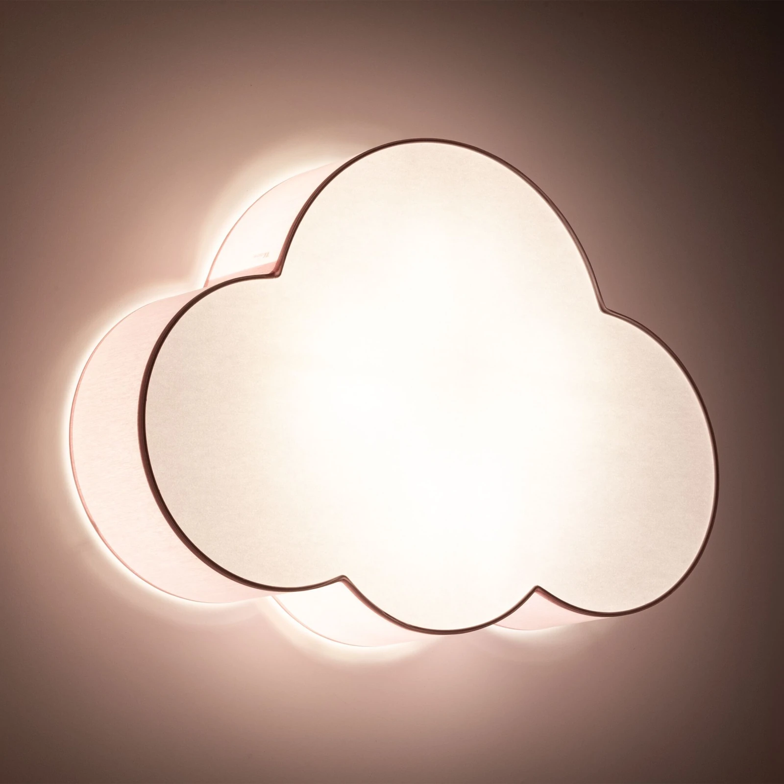 CLOUD ceiling and wall lamp 4x15 W – cloud shape, pink and white, E27
