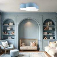 CLOUD ceiling and wall lamp 4x15 W – cloud shape, blue and white, E27 - Image 1