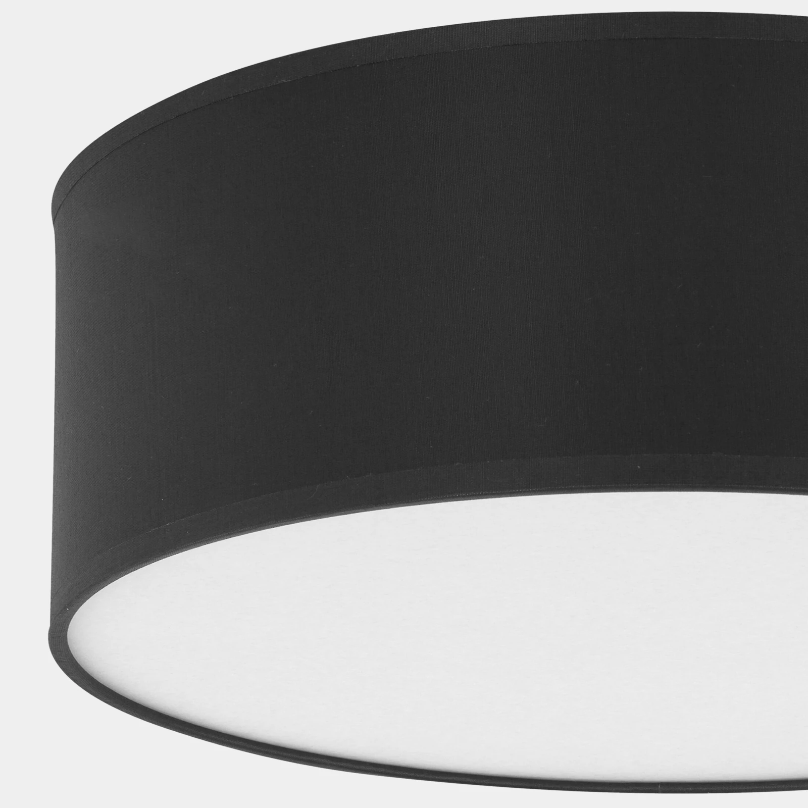 Ceiling light 4x15 W – round, black, magnetic shades