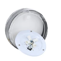 Ceiling light 4x15 W – round, black, magnetic shades - Image 4