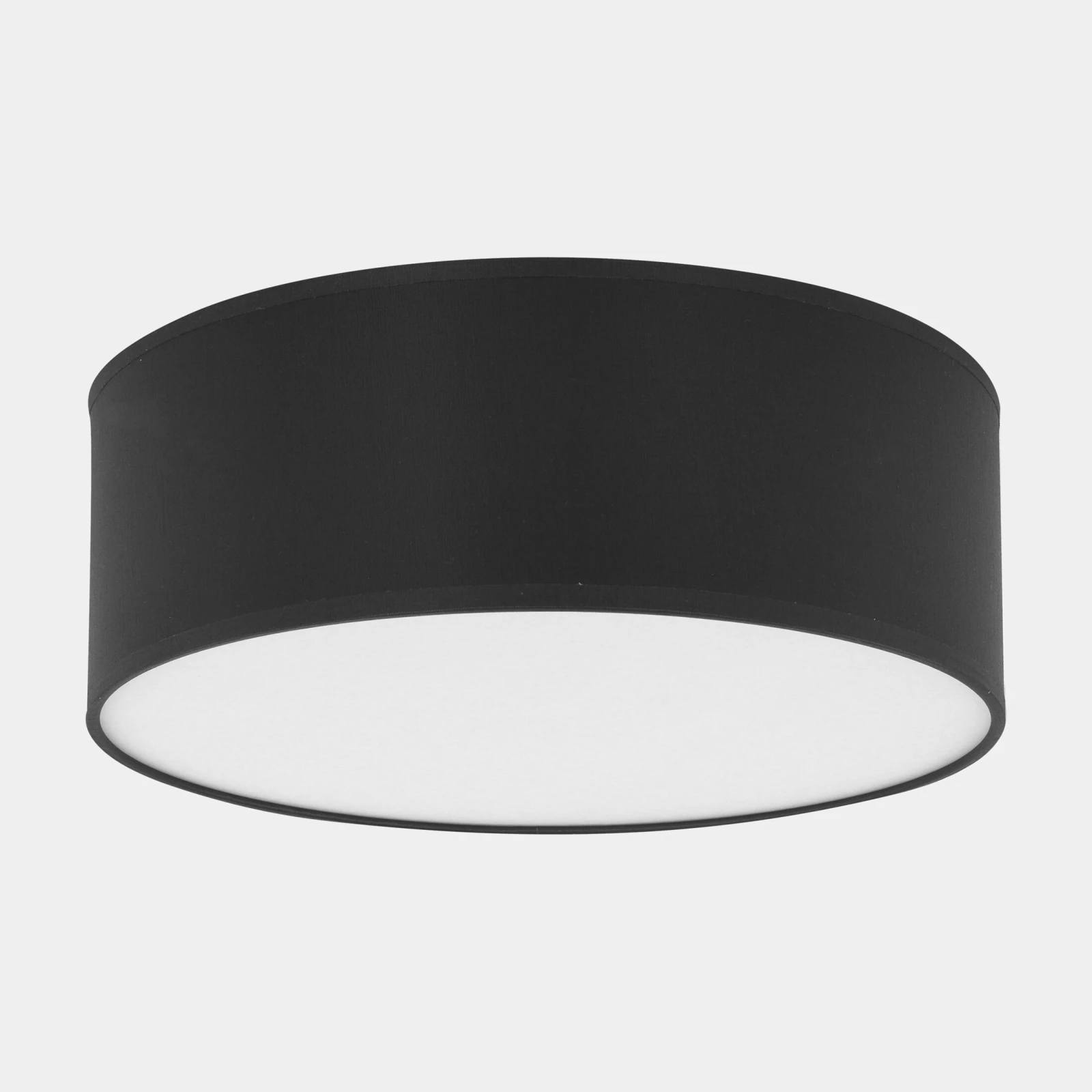 Ceiling light 4x15 W – round, black, magnetic shades