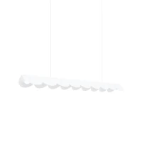 Pakabinamas šviestuvas 12W – banguotas linijinis, baltas, šilta LED šviesa - Nuotrauka 2