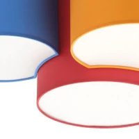 MONA KIDS ceiling light – 4 cylinders, white, multicolour accents - Image 2
