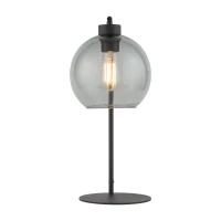 CUBUS table lamp – cube glass shade, graphite base - Image 10