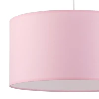 Pendant light 15 W – round, pink and white, kids room accent - Image 2