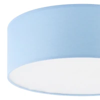 Ceiling light 4x15 W – round, blue and white, four E27 sockets - Image 3