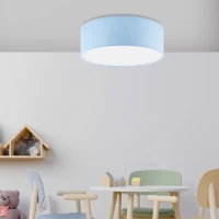Ceiling light 4x15 W – round, blue and white, four E27 sockets - Image 2