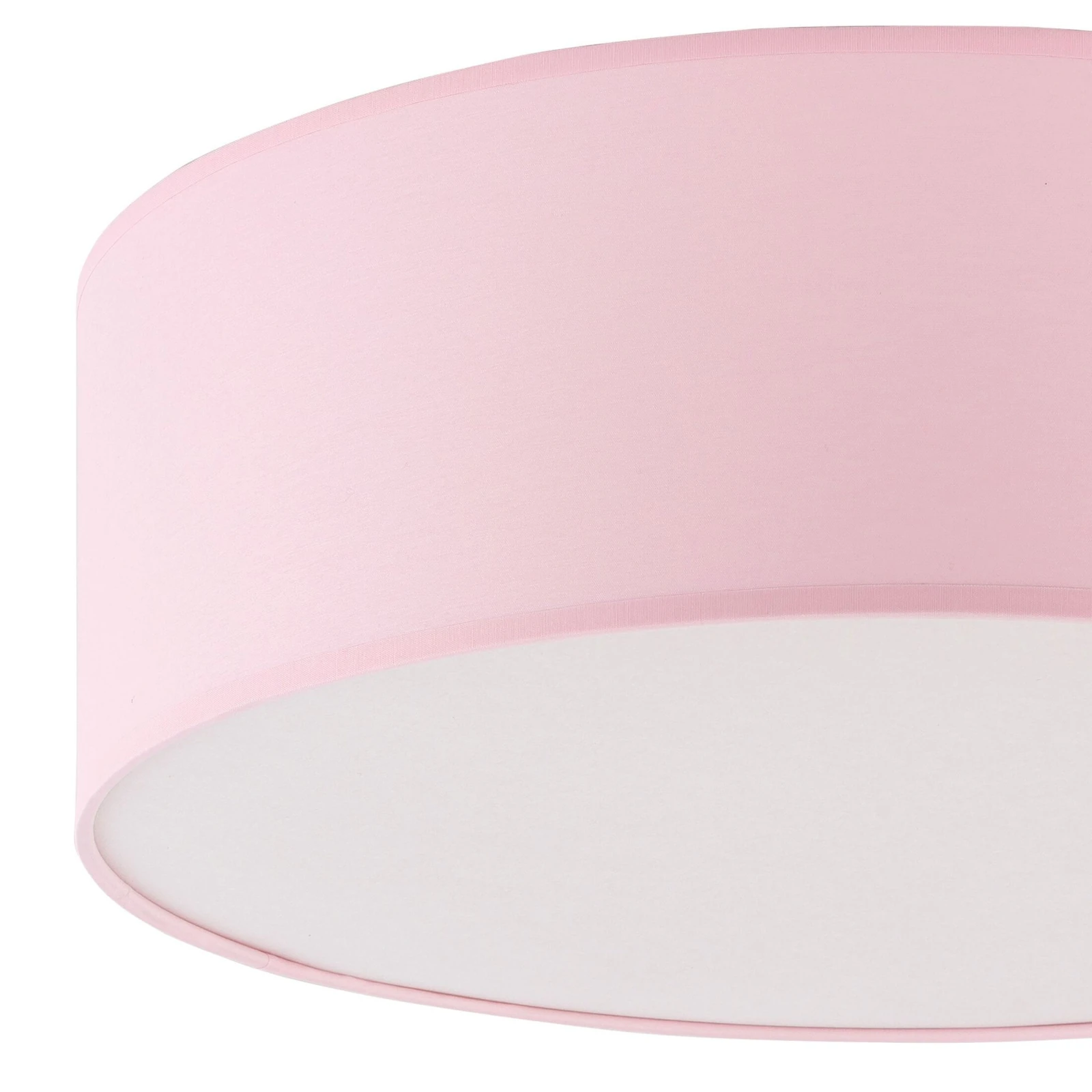 Ceiling light 4x15 W – round, pink and white, four E27 sockets