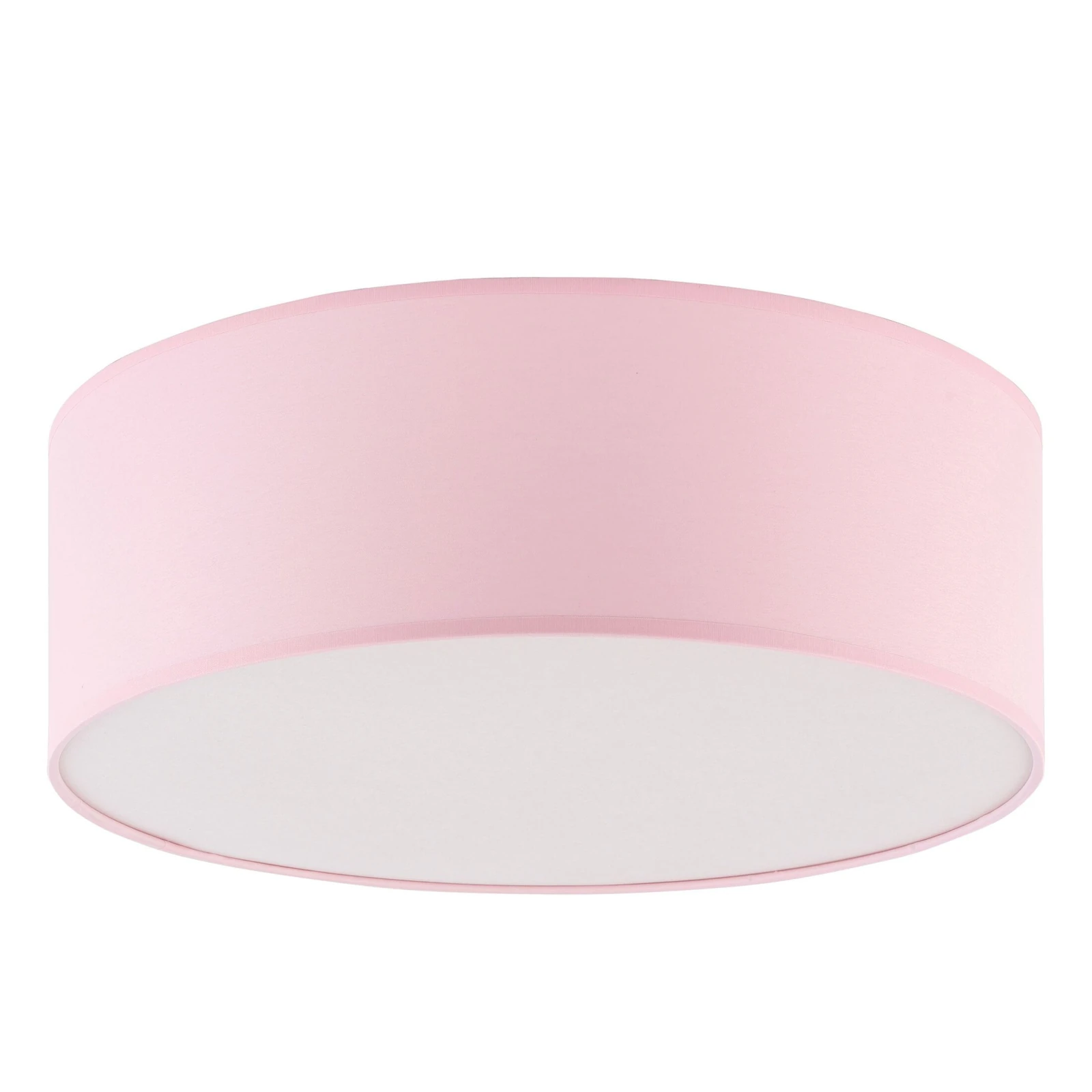 Ceiling light 4x15 W – round, pink and white, four E27 sockets