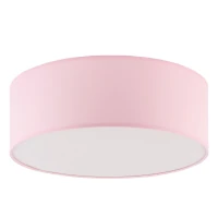 Ceiling light 4x15 W – round, pink and white, four E27 sockets - Image 1
