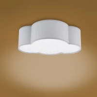 Ceiling and wall light 2 x E27 – cloud shape, grey, compact - Image 4