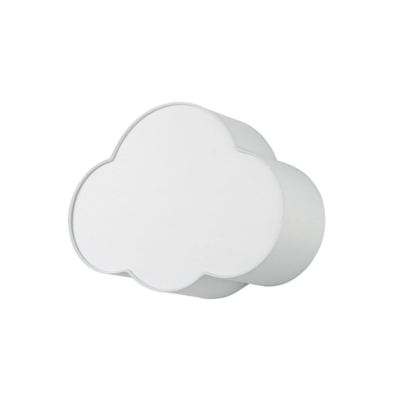 Ceiling and wall light 2 x E27 – cloud shape, grey, compact