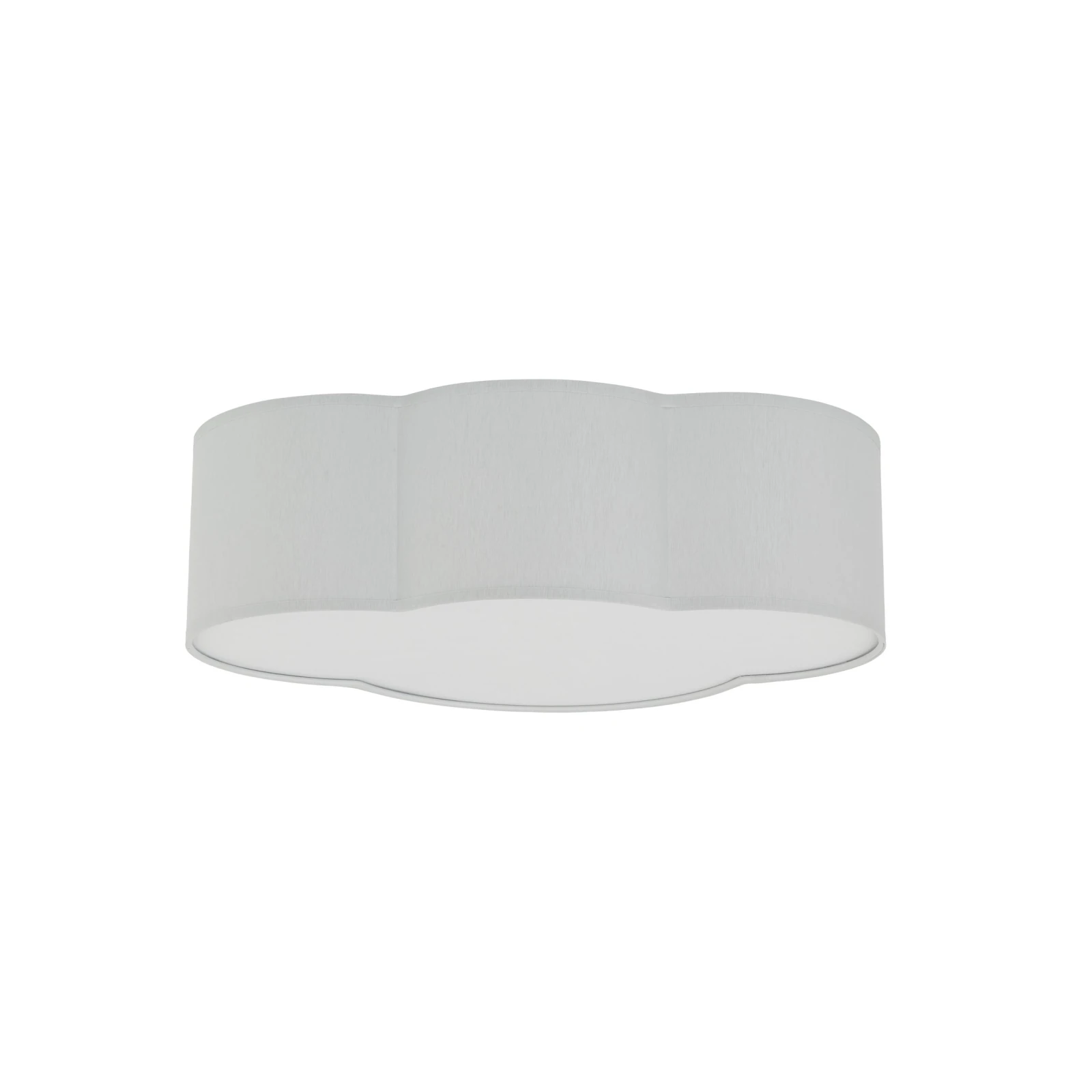 Ceiling and wall light 2 x E27 – cloud shape, grey, compact