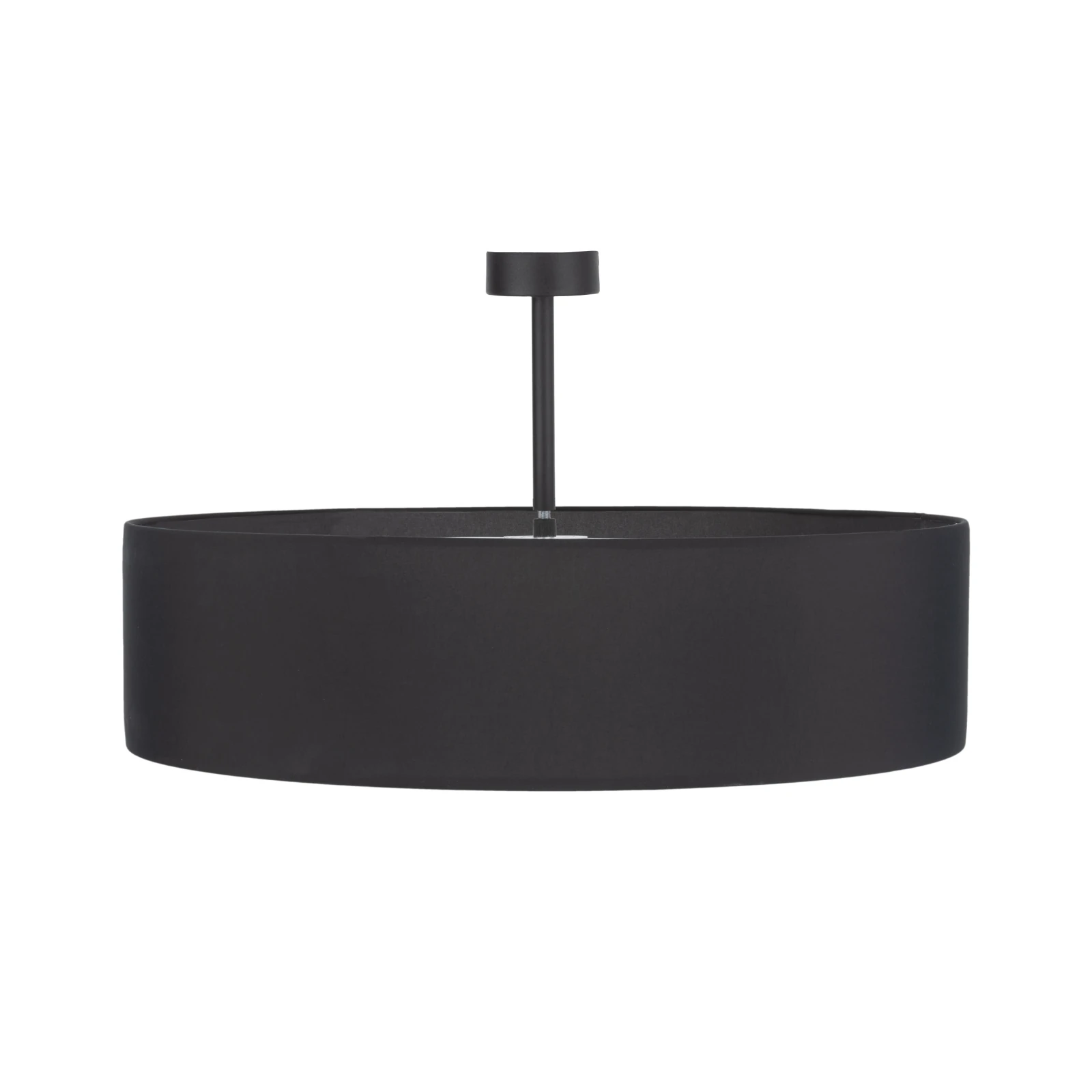 Ceiling light 4 x E27 – round, black, 60 cm