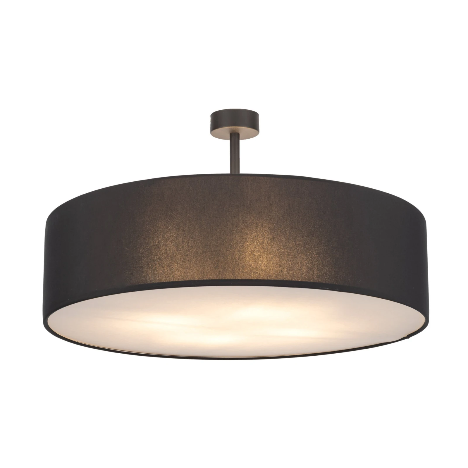 Ceiling light 4 x E27 – round, black, 60 cm