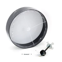 Ceiling light 4 x E27 – round, black, 60 cm - Image 9