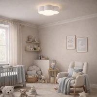 CLOUD MINI ceiling and wall light – cloud shape, white, 2-bulb design - Image 3