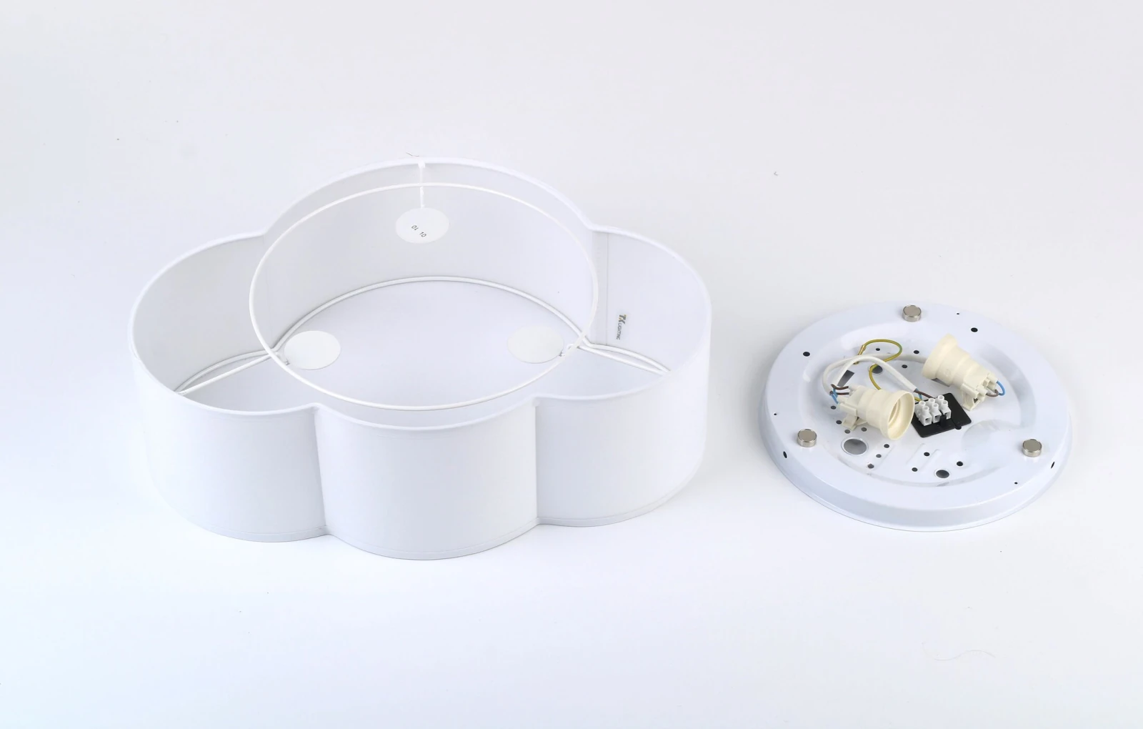 CLOUD MINI ceiling and wall light – cloud shape, white, 2-bulb design