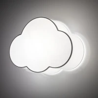 CLOUD MINI ceiling and wall light – cloud shape, white, 2-bulb design - Image 1